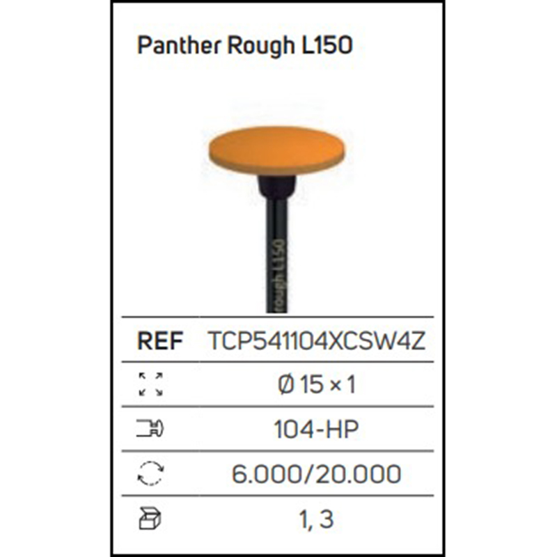 Panther Rough L150 – Gommino diamantato extragrosso per zirconia e ceramica