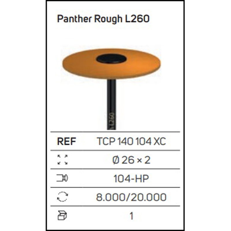 Panther Rough L260 – Gommino diamantato extragrosso a forma di lente