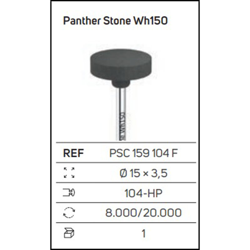 Panther Stone Wh150 – Strumento diamantato a forma di ruota per zirconia e ceramica
